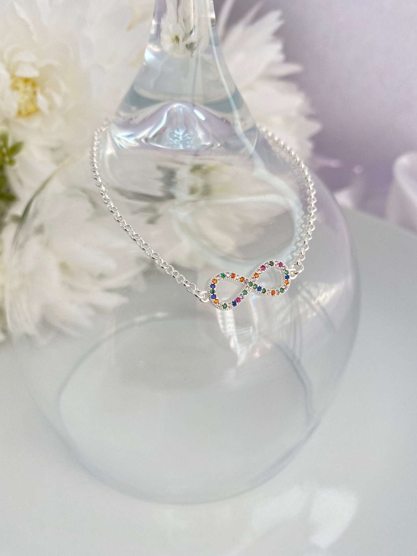 PULSEIRA PRATA INFINITO COM CRISTAL