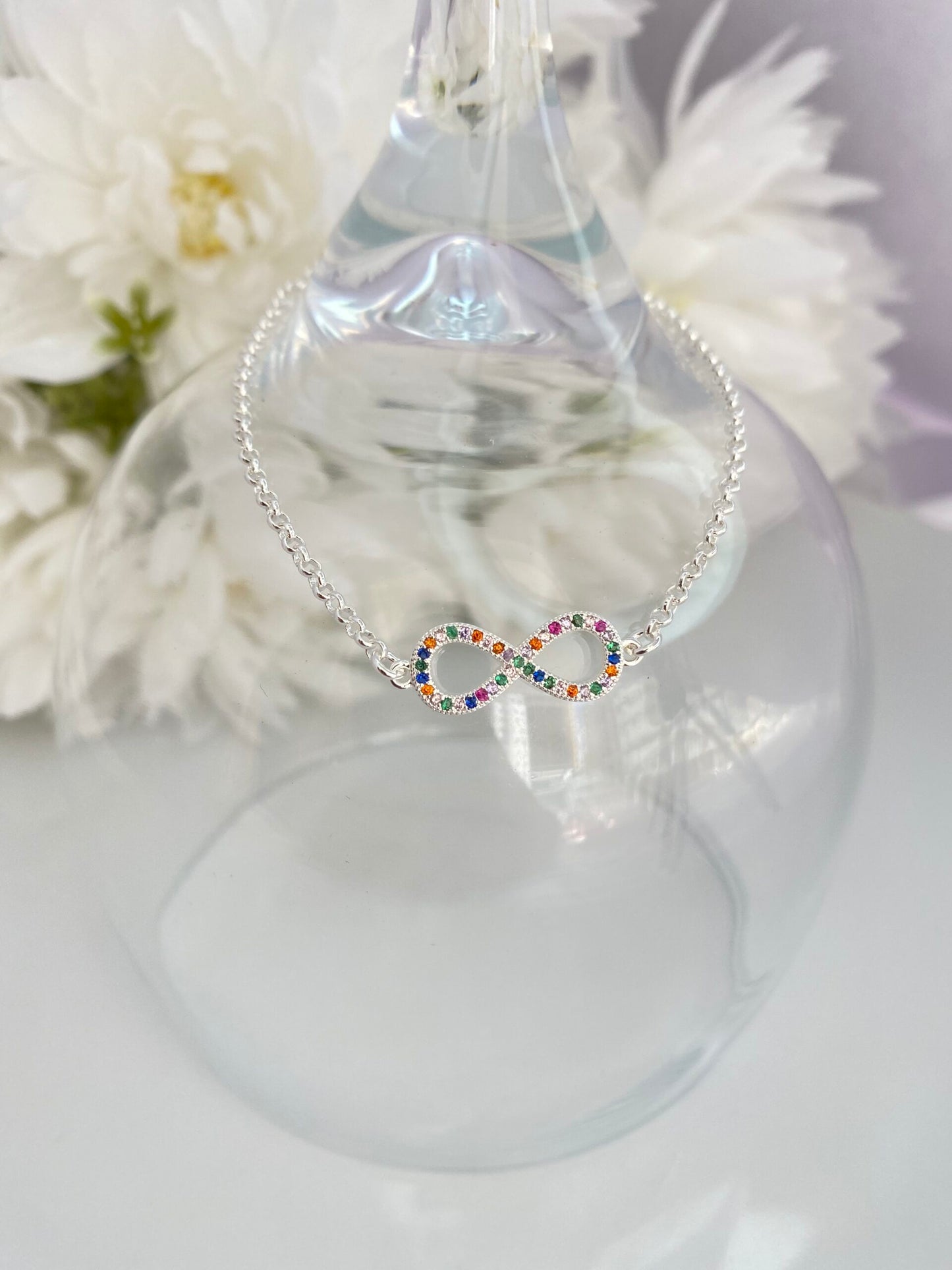 PULSEIRA PRATA INFINITO COM CRISTAL