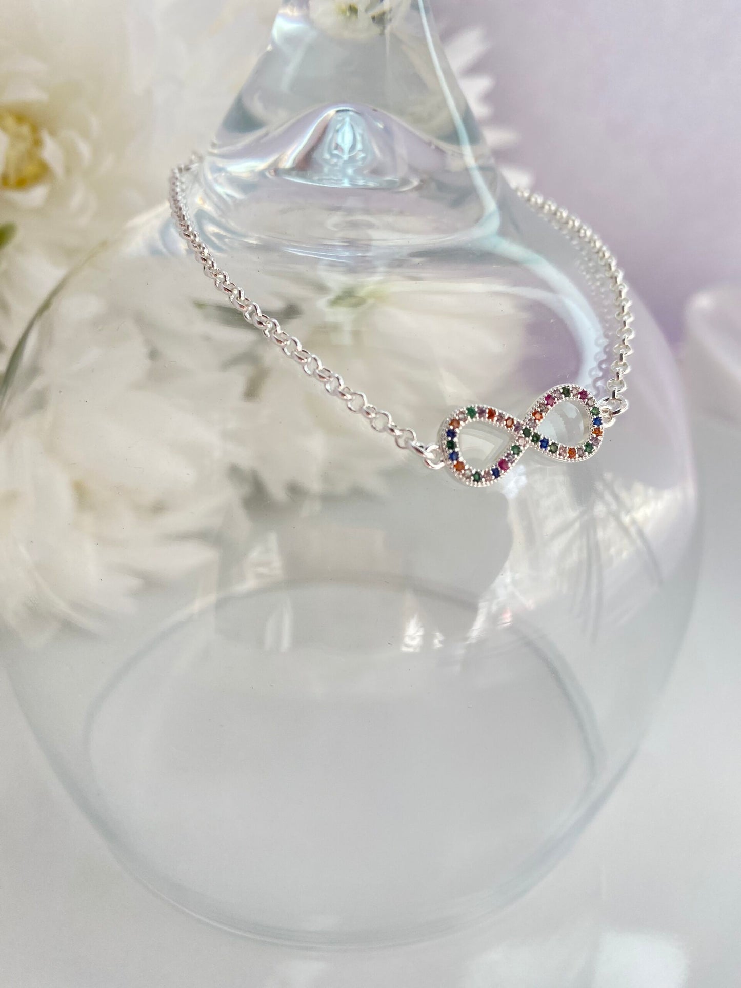 PULSEIRA PRATA INFINITO COM CRISTAL