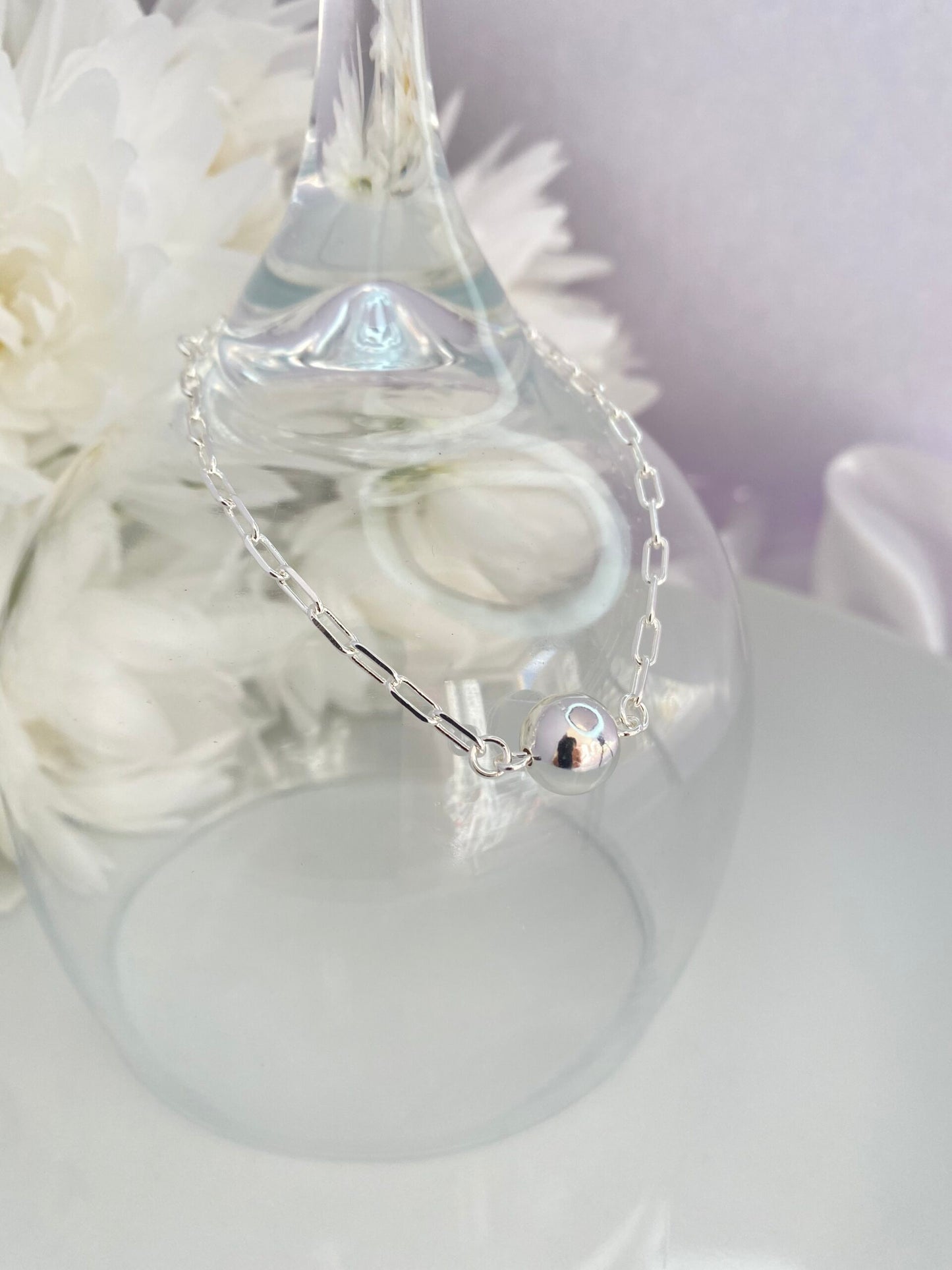 PULSEIRA PRATA ESFERA