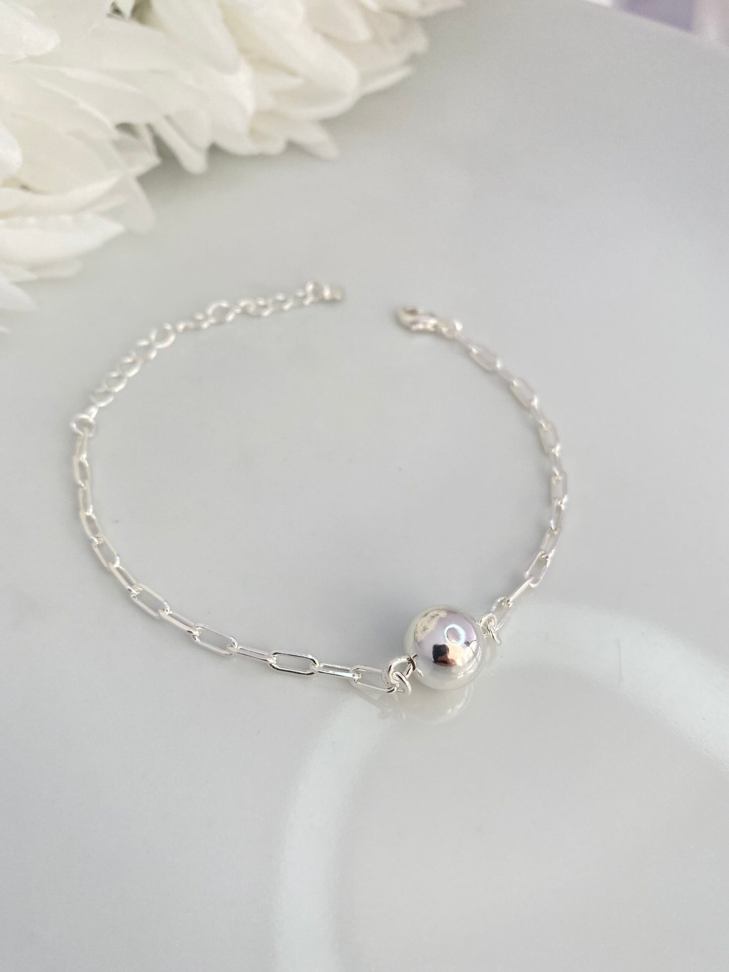 PULSEIRA PRATA ESFERA