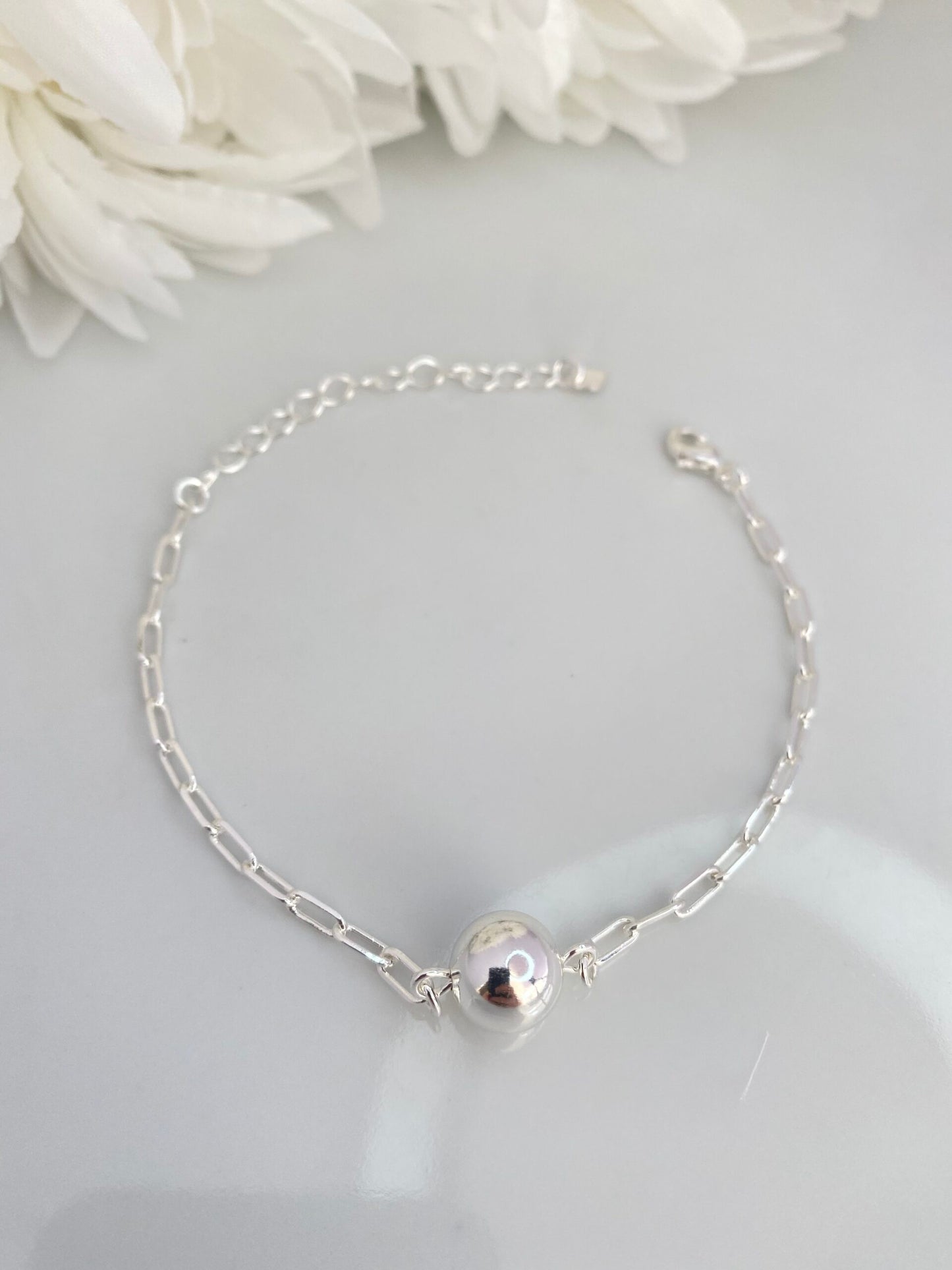 PULSEIRA PRATA ESFERA