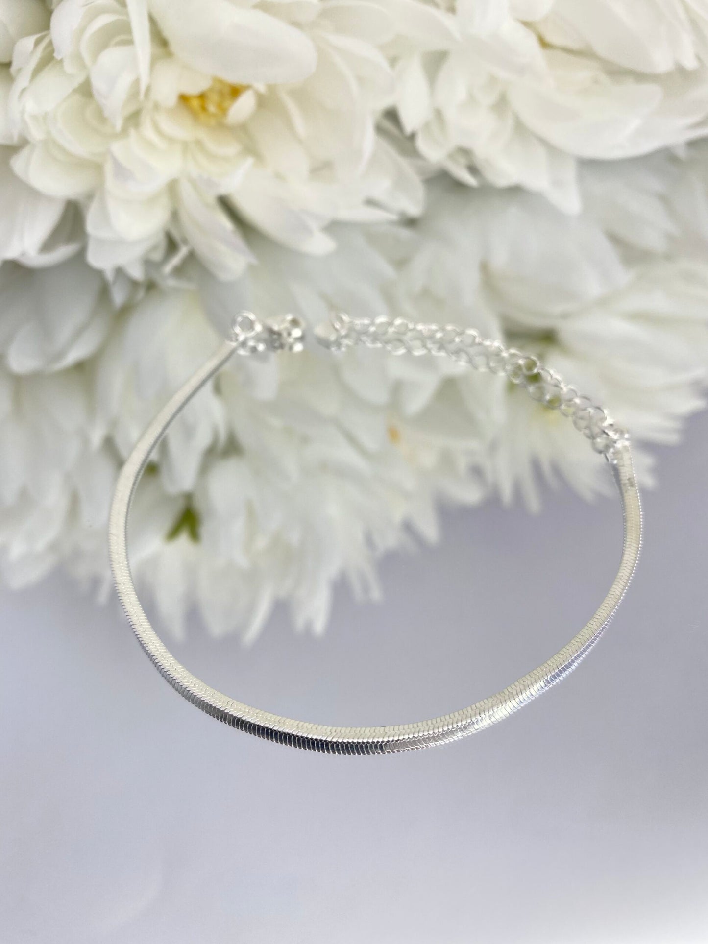 PULSEIRA PRATA MALHA SERPENTE