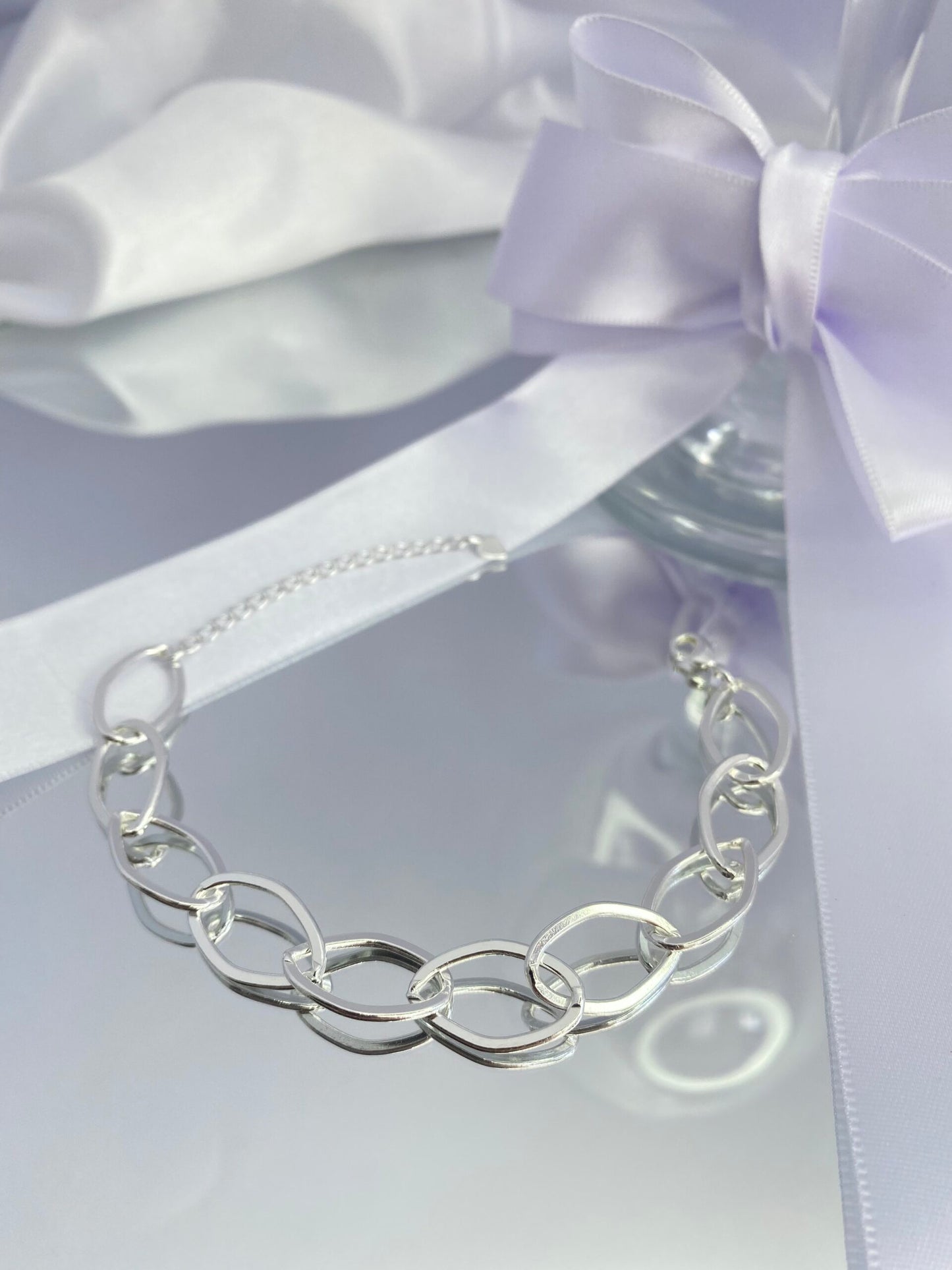 PULSEIRA PRATA CÍRCULO DE LUZ