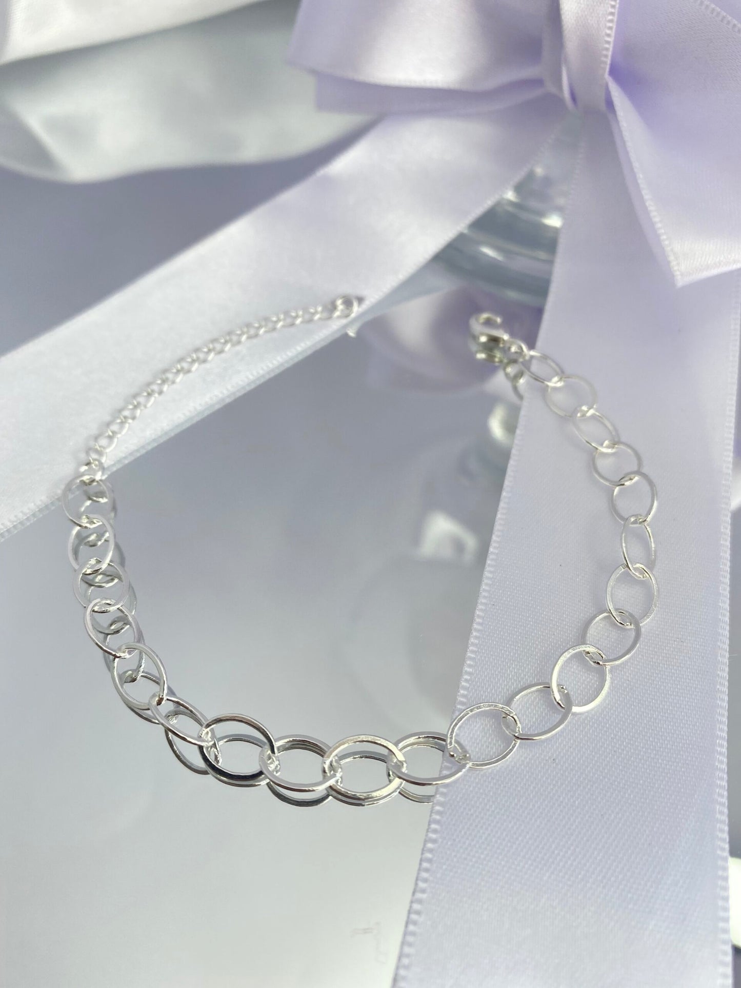 PULSEIRA PRATA ELOS ANELADOS