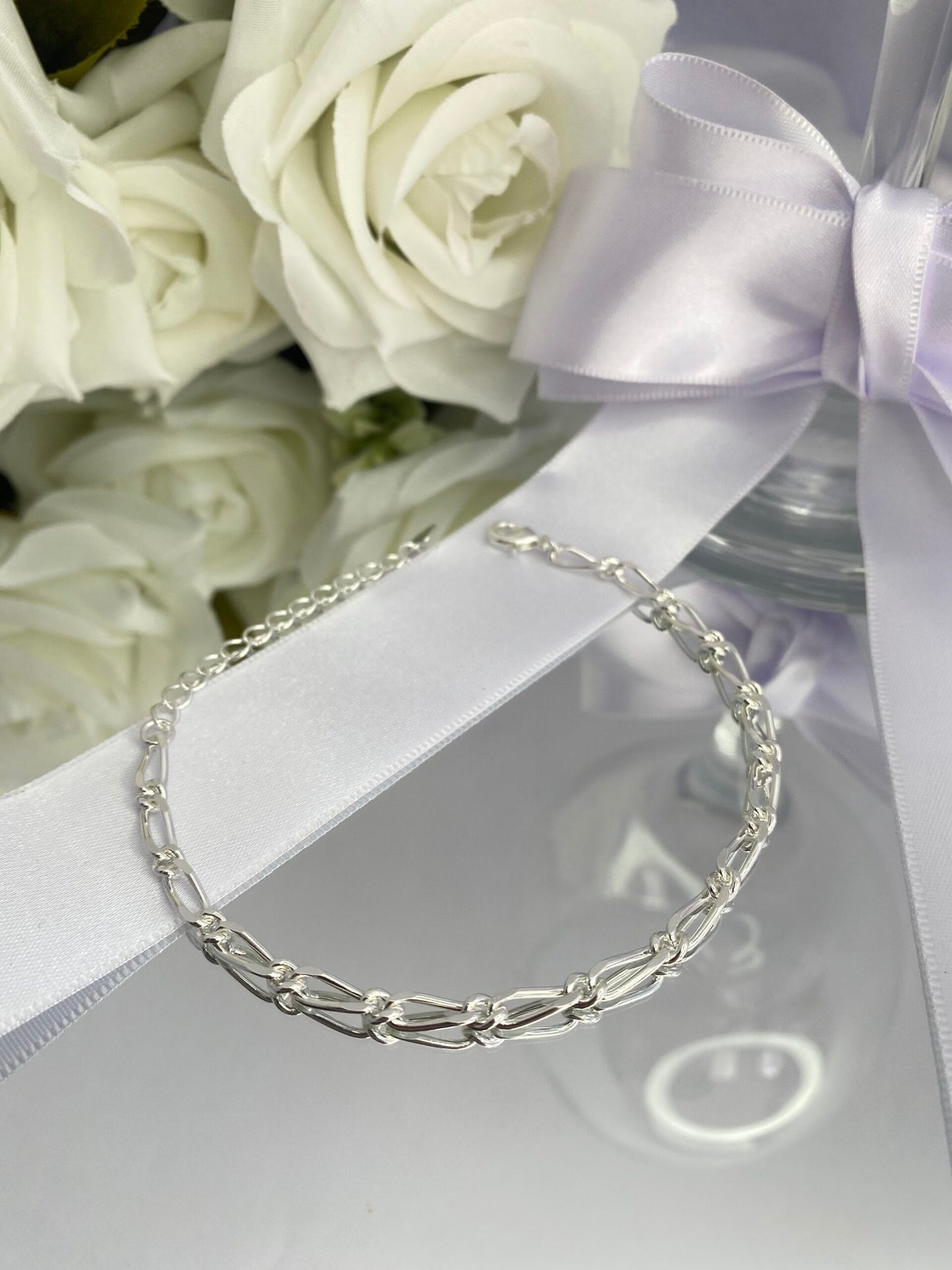 PULSEIRA PRATA NÓ CELESTE