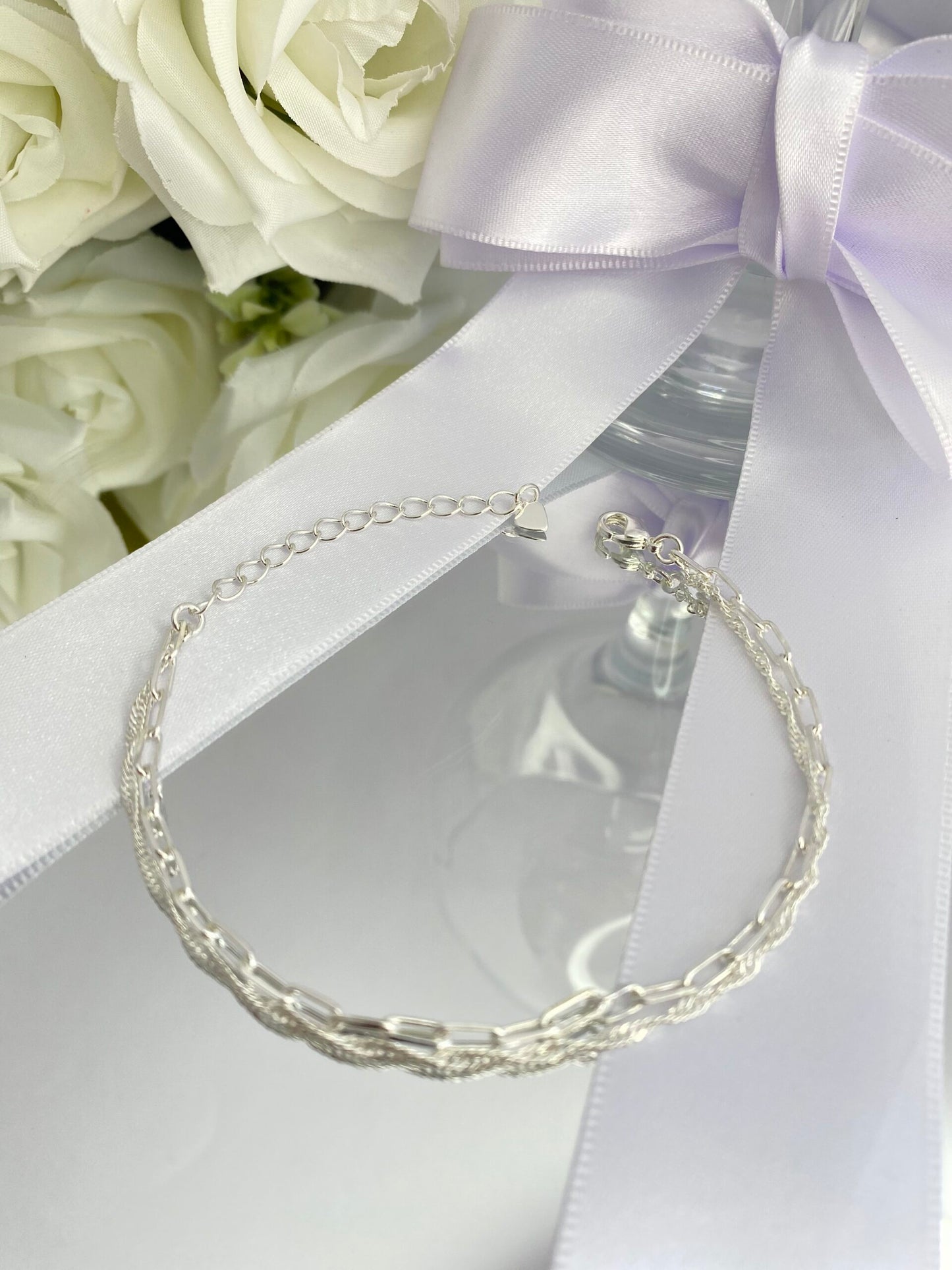 PULSEIRA PRATA DUPLA TRAMA