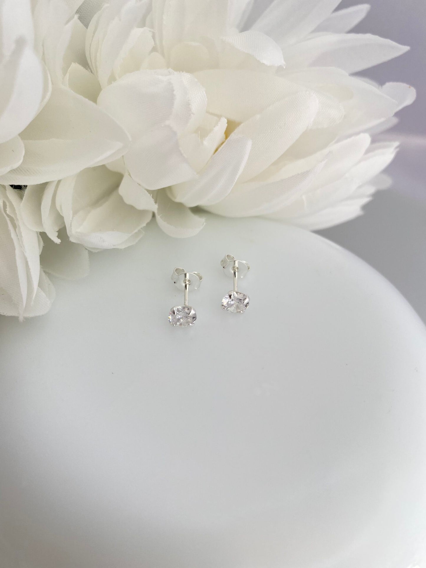 KIT BRINCO PRATA RAIO DE CRISTAL 4 PEÇAS