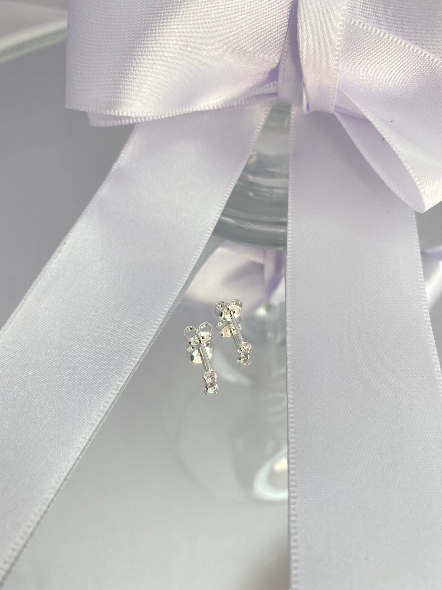 KIT BRINCO PRATA RAIO DE CRISTAL 4 PEÇAS