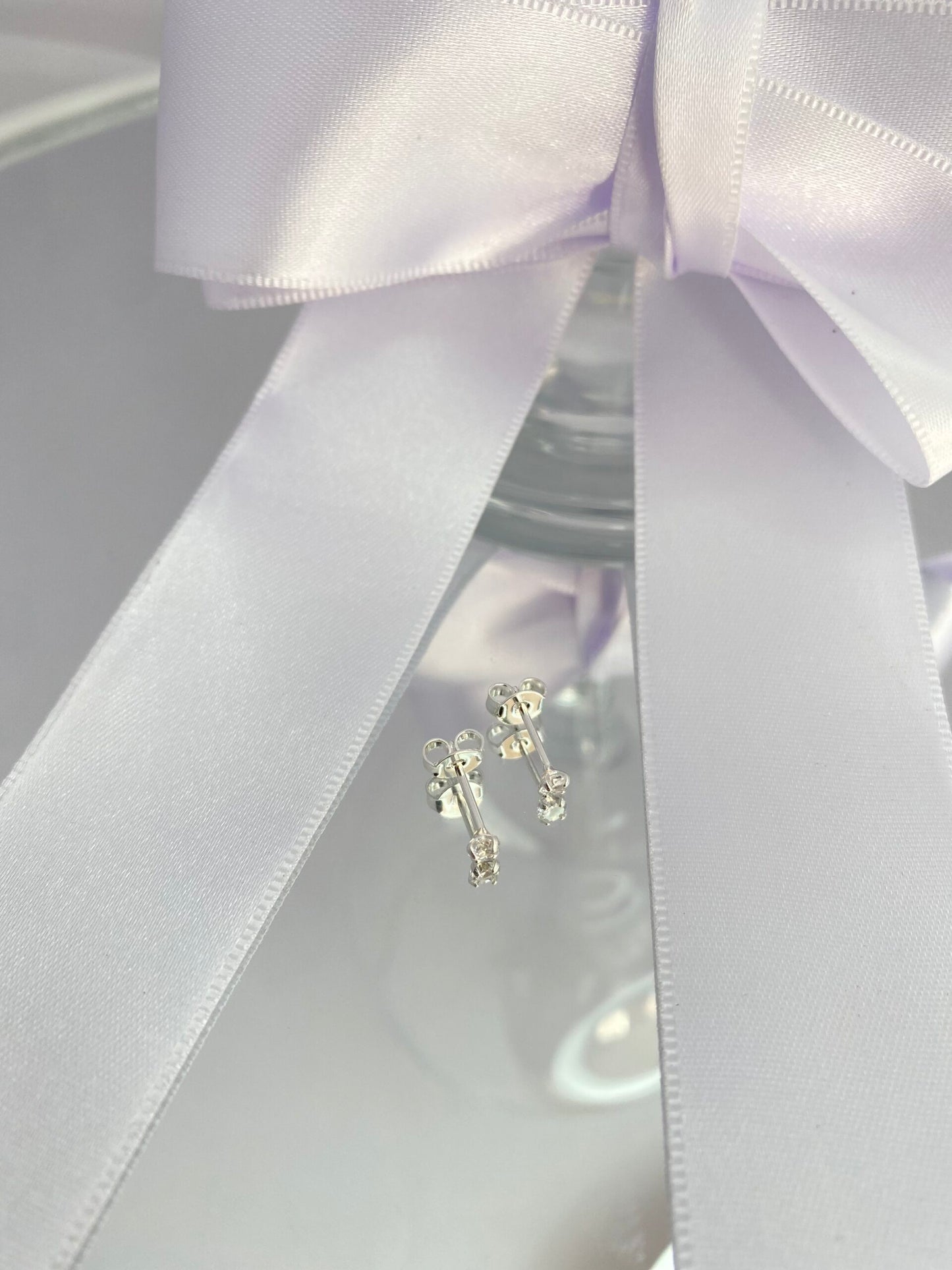 KIT BRINCO PRATA RAIO DE CRISTAL 4 PEÇAS