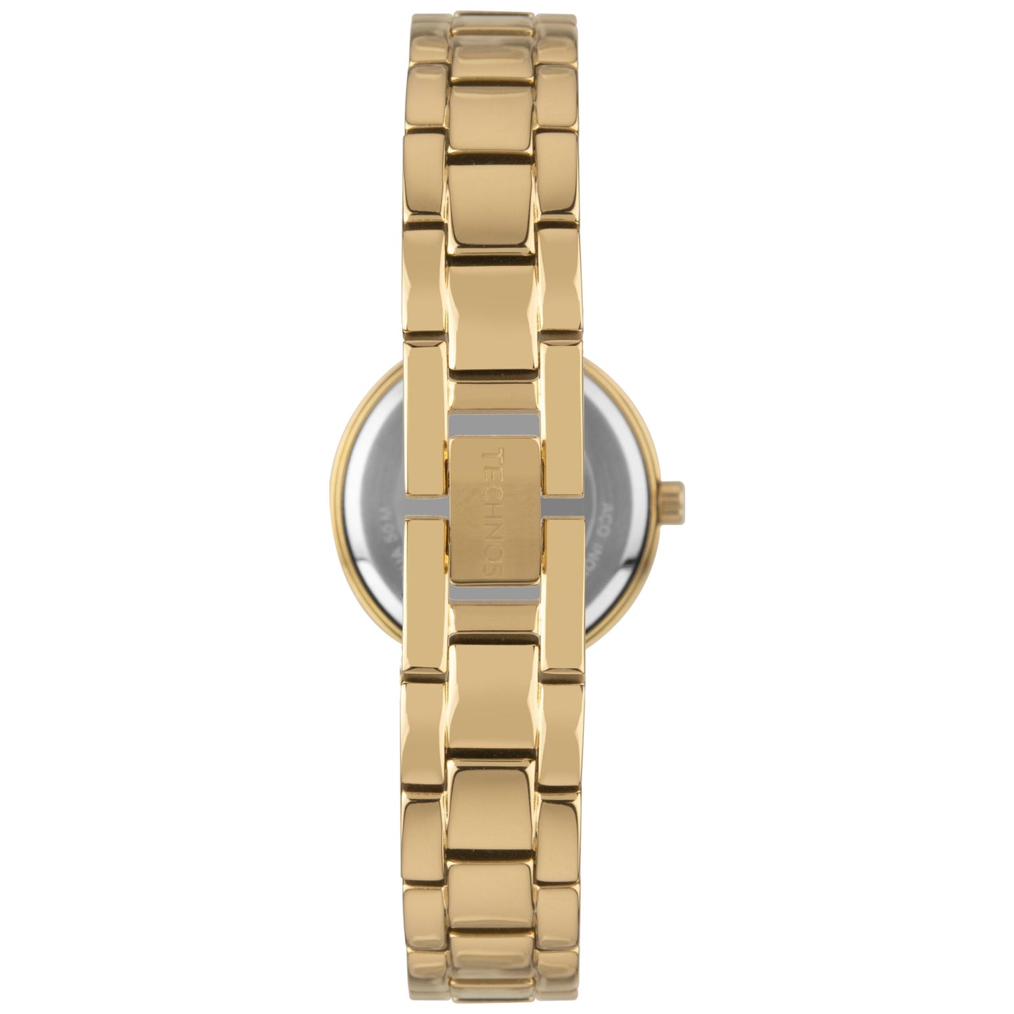 RELÓGIO TECHNOS FEMININO CRYSTAL DOURADO E PRETO