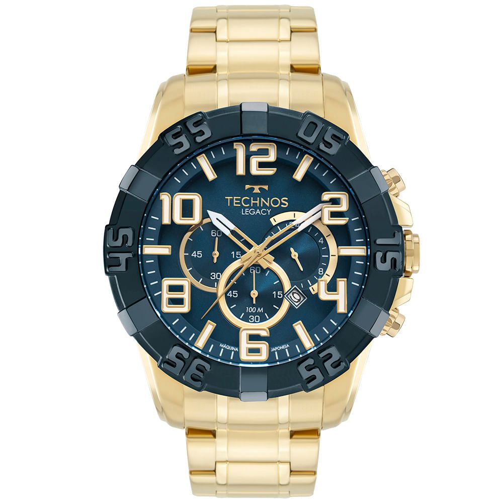 RELÓGIO TECNHOS MASCULINO LEGACY DOURADO