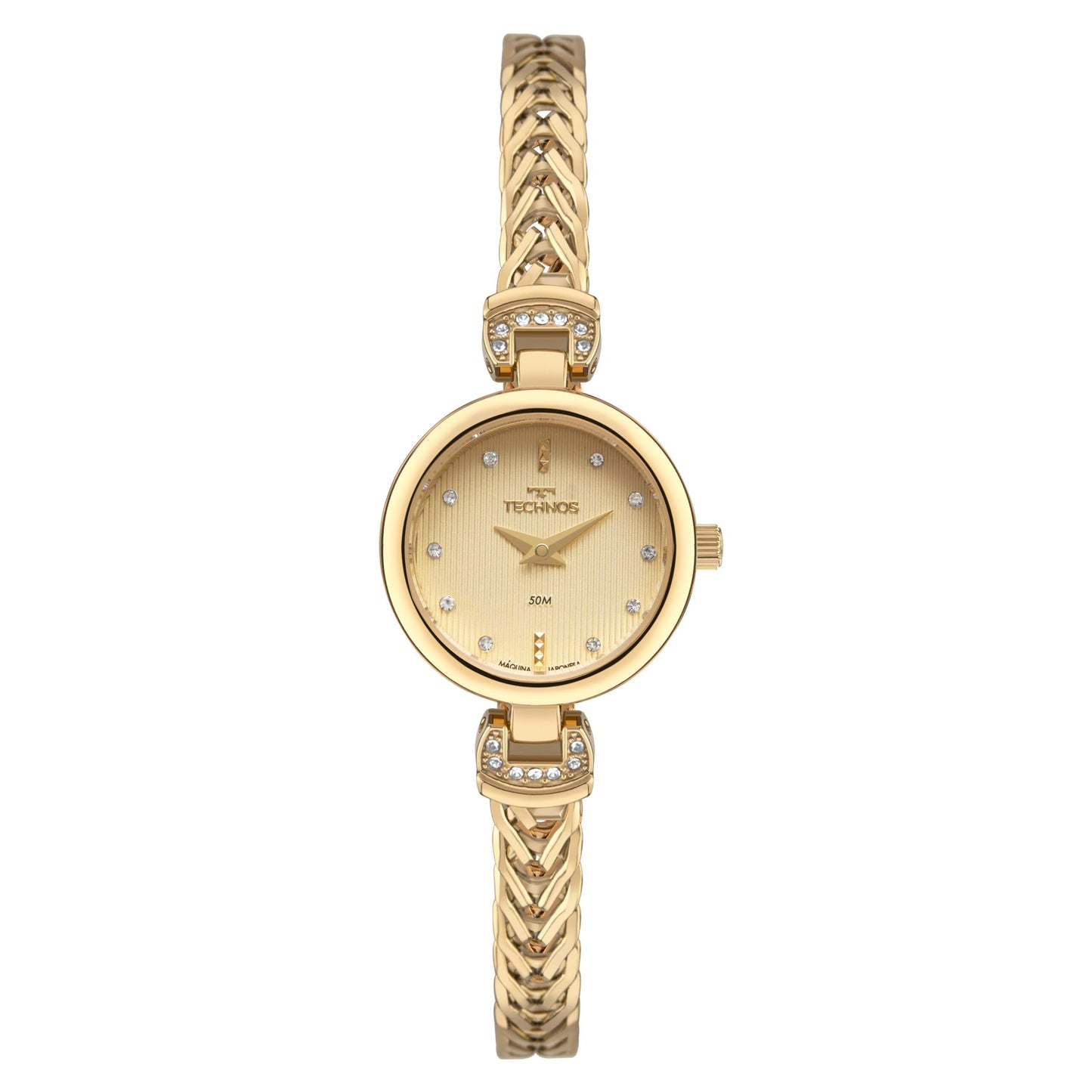 RELÓGIO TECHNOS FEMININO MINI JOIA DOURADO