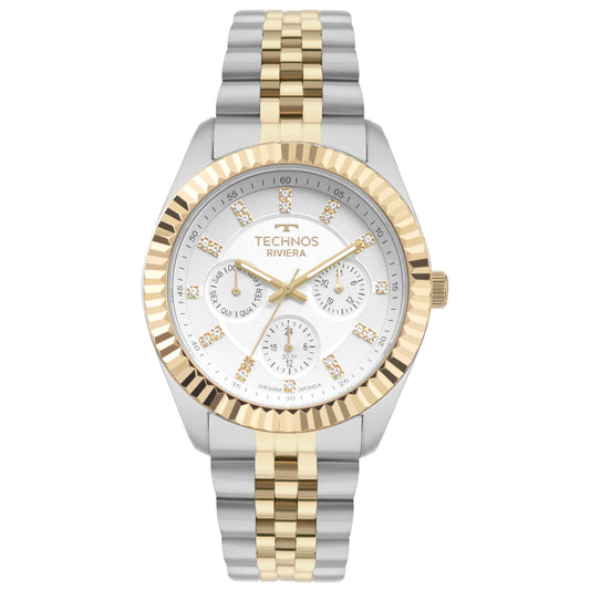 RELÓGIO TECHNOS FEMININO RIVIERA BICOLOR