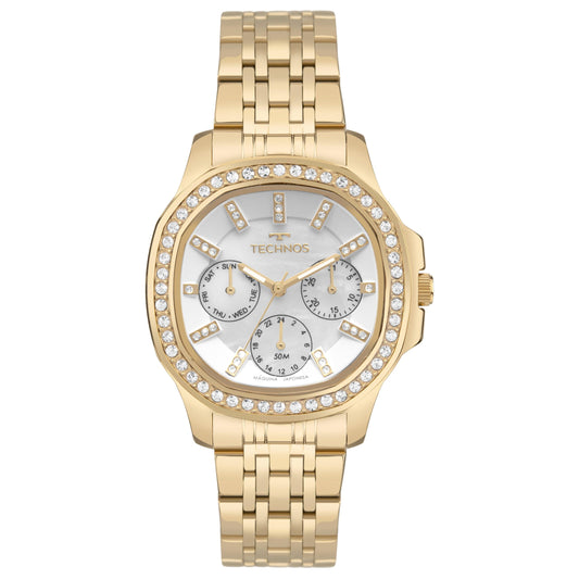 RELÓGIO TECHNOS FEMININO ST. MORITZ DOURADO