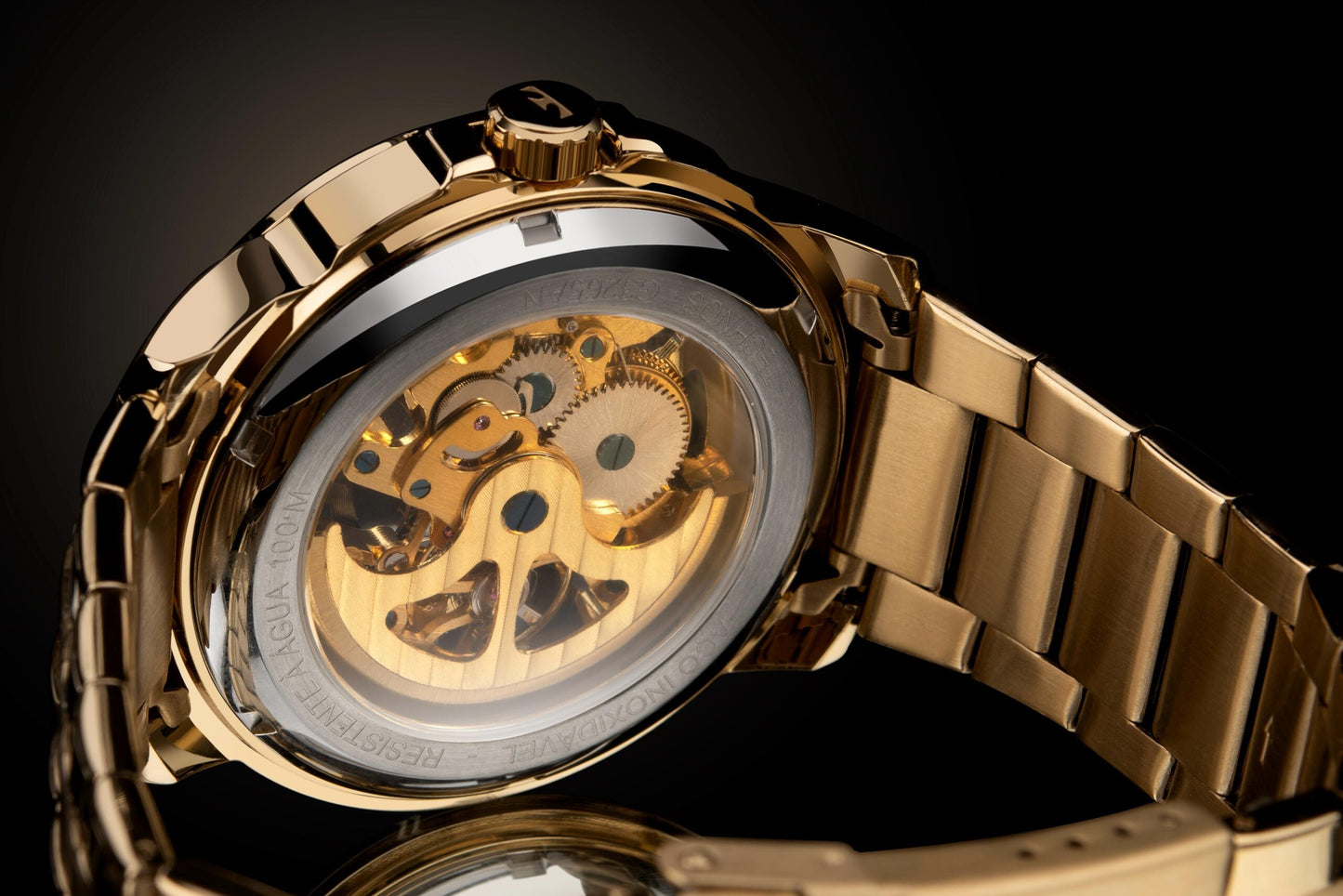 RELÓGIO TECHNOS MASCULINO AUTOMÁTICO DOURADO