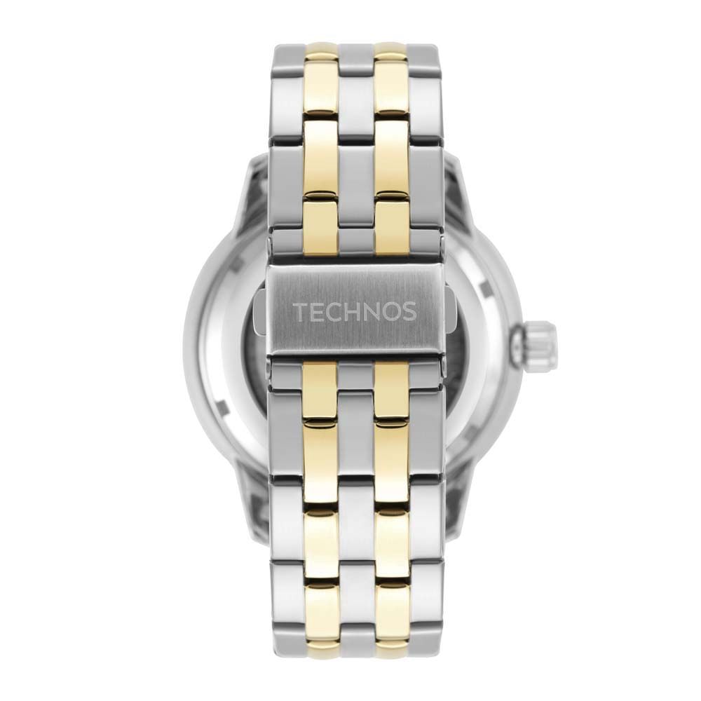 RELÓGIO TECHNOS MASCULINO AUTOMÁTICO BICOLOR