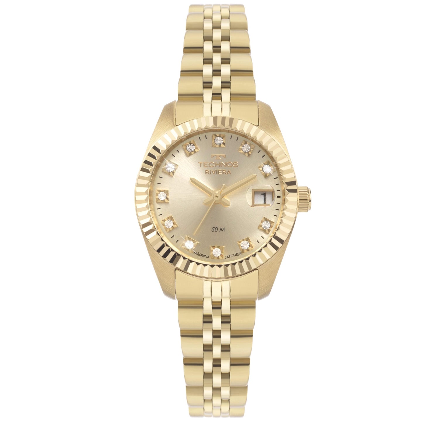 RELÓGIO TECHNOS FEMININO RIVIERA DOURADO