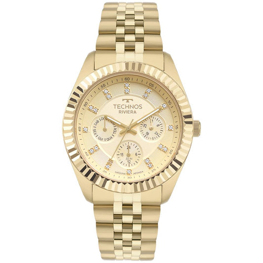 RELÓGIO TECHNOS FEMININO RIVIERA DOURADO