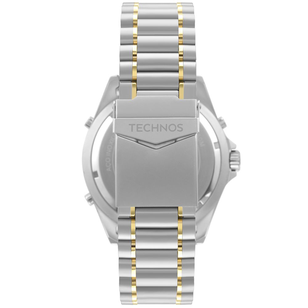 RELÓGIO TECHNOS MASCULINO SKYDIVER PRATA