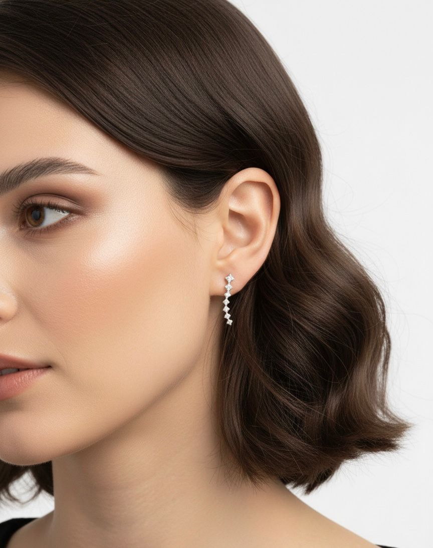 BRINCO PRATA INFINITY CURVE