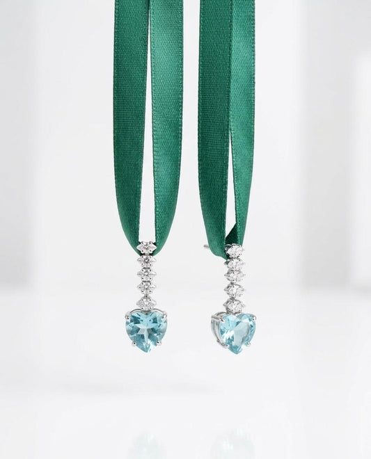 BRINCO CORAÇÃO RADIANTE AZUL TIFFANY