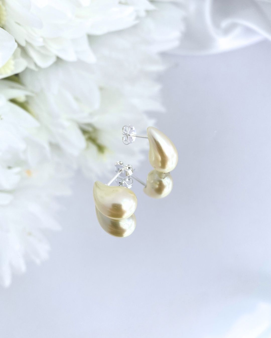 BRINCO PRATA GOTA DE PÉROLA