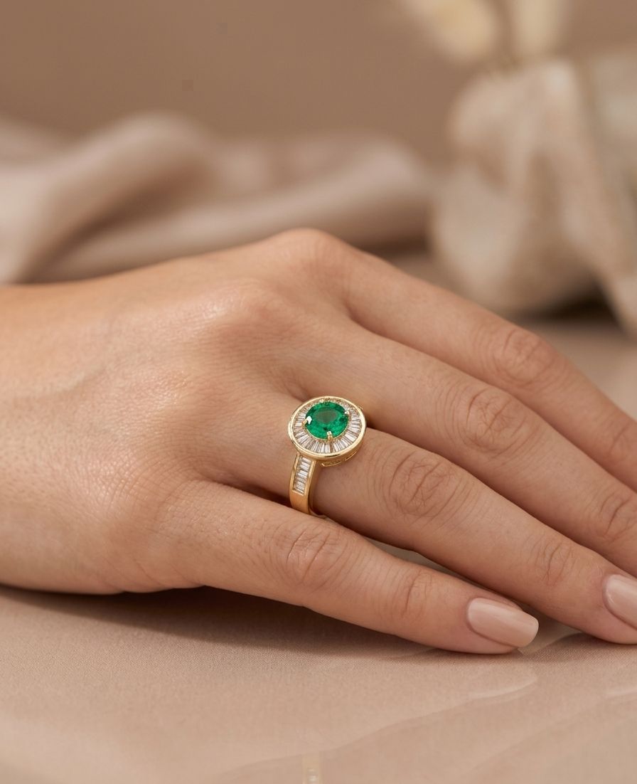 ANEL PEDRA VERDE IMPERIAL