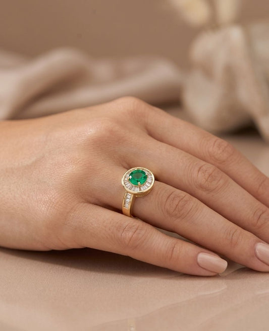 ANEL PEDRA VERDE IMPERIAL