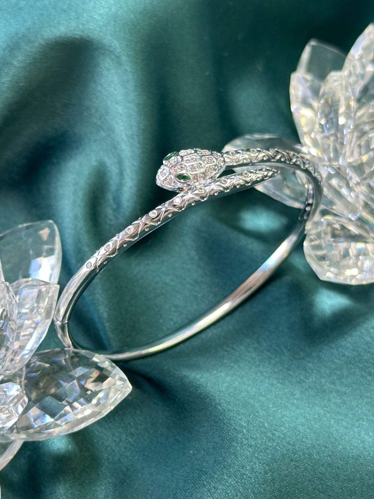 BRACELETE SERPENTE ROYALE OLHO (ESMERALDA)