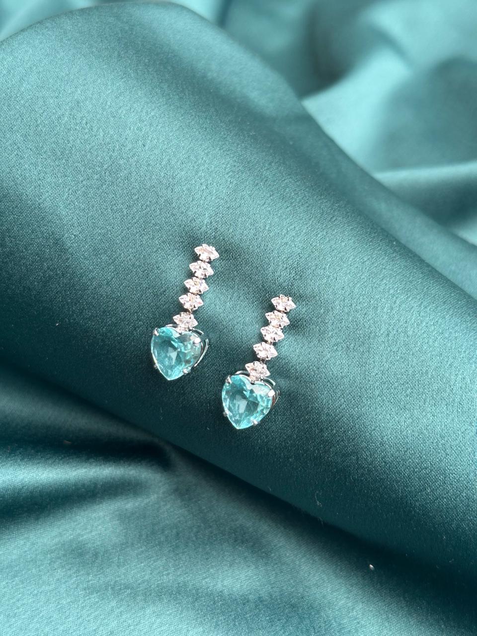 BRINCO CORAÇÃO RADIANTE AZUL TIFFANY